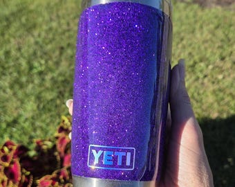 Gobelet yéti violet pailleté personnalisé