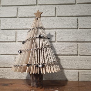Folded Book Page Tree - Holiday Office Decor