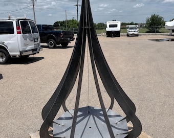 XXL Wood-Burning Fire Pit: 6'4" Tall, Made in USA