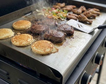 STELE Factory Seconds XL Stainless Steel Grill Plate – 17.5×22" Flat Top Griddle