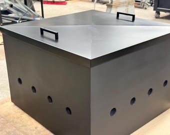 Custom Listing for Sxxxl - Square fire pit with inner/outer box and venting air holes