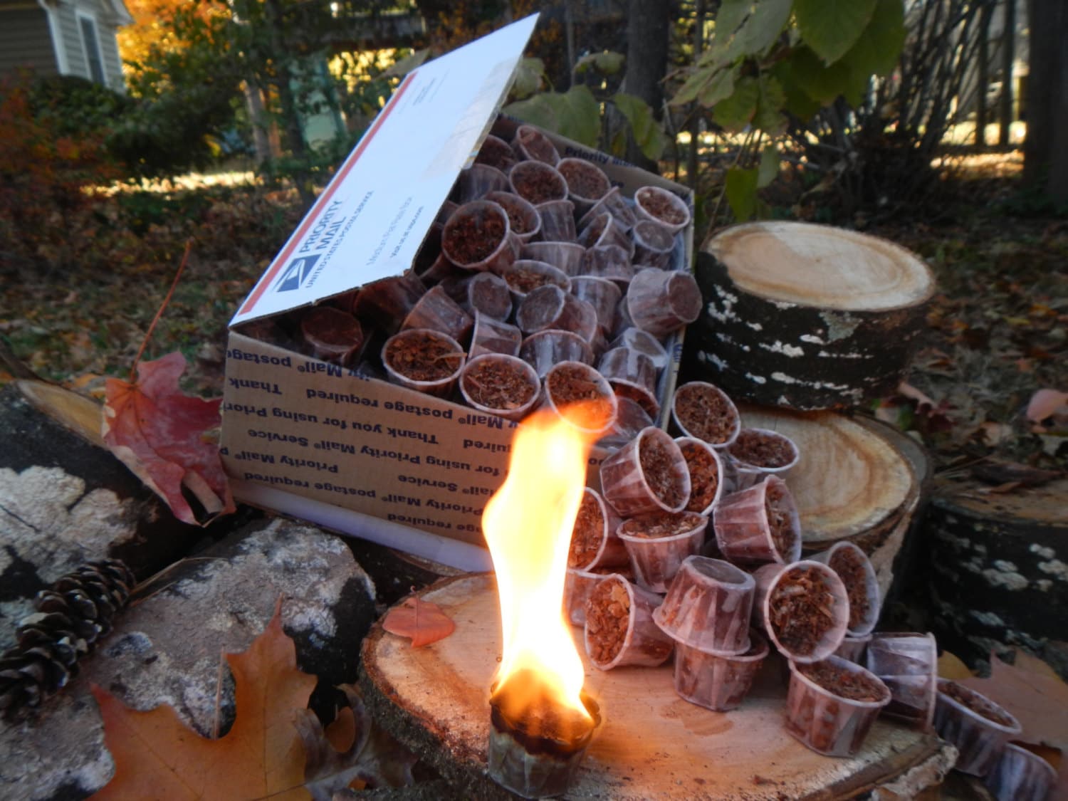 Medium Wood Burner's Bulk Box 15 Doz./ 180 Fire Starters - Etsy