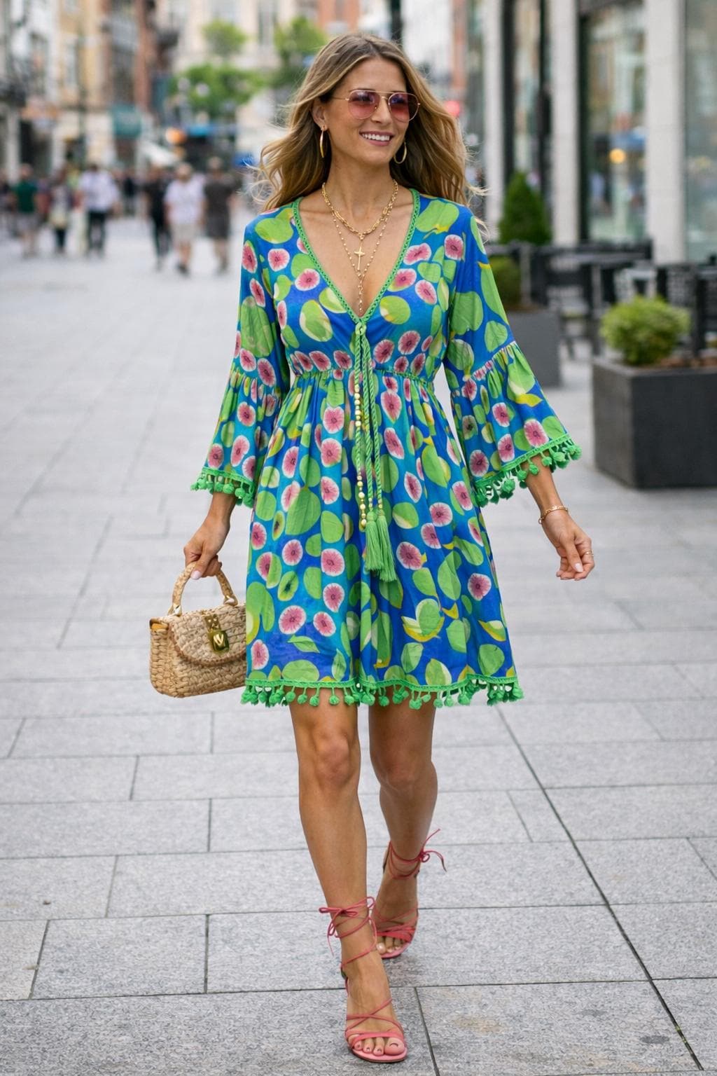 boho pom pom dress Boho Pompom Dress