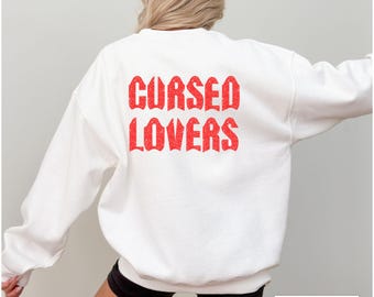 Romantasy Book Tropes Sweatshirt, Gift for Romance Book Lover, Cursed Lovers Sweater, Bookish Merch, Bookish Romance Reader Gift
