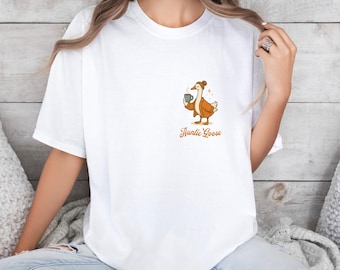 Comfort Colors® Auntie Goose Shirt, Pregnancy Announcement Tee, Funny Goose Lover Gift for Aunt, Auntie Gift, Pregnancy Reveal