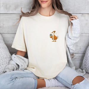 Comfort Colors® アンティ・グースシャツ、妊娠発表Tシャツ、おばさんへの面白いグース好きへのギフト、おばさんへのギフト、妊娠発表、おどけたグース