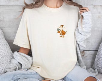 Comfort Colors® Auntie Goose Shirt, Pregnancy Announcement Tee, Funny Goose Lover Gift for Aunt, Auntie Gift, Pregnancy Reveal, Silly Goose