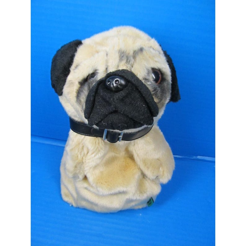 Copritesta per mazza da golf in peluche a forma di carlino Winning Edge Designs 2004, adatto per driver da 460 cc immagine 1