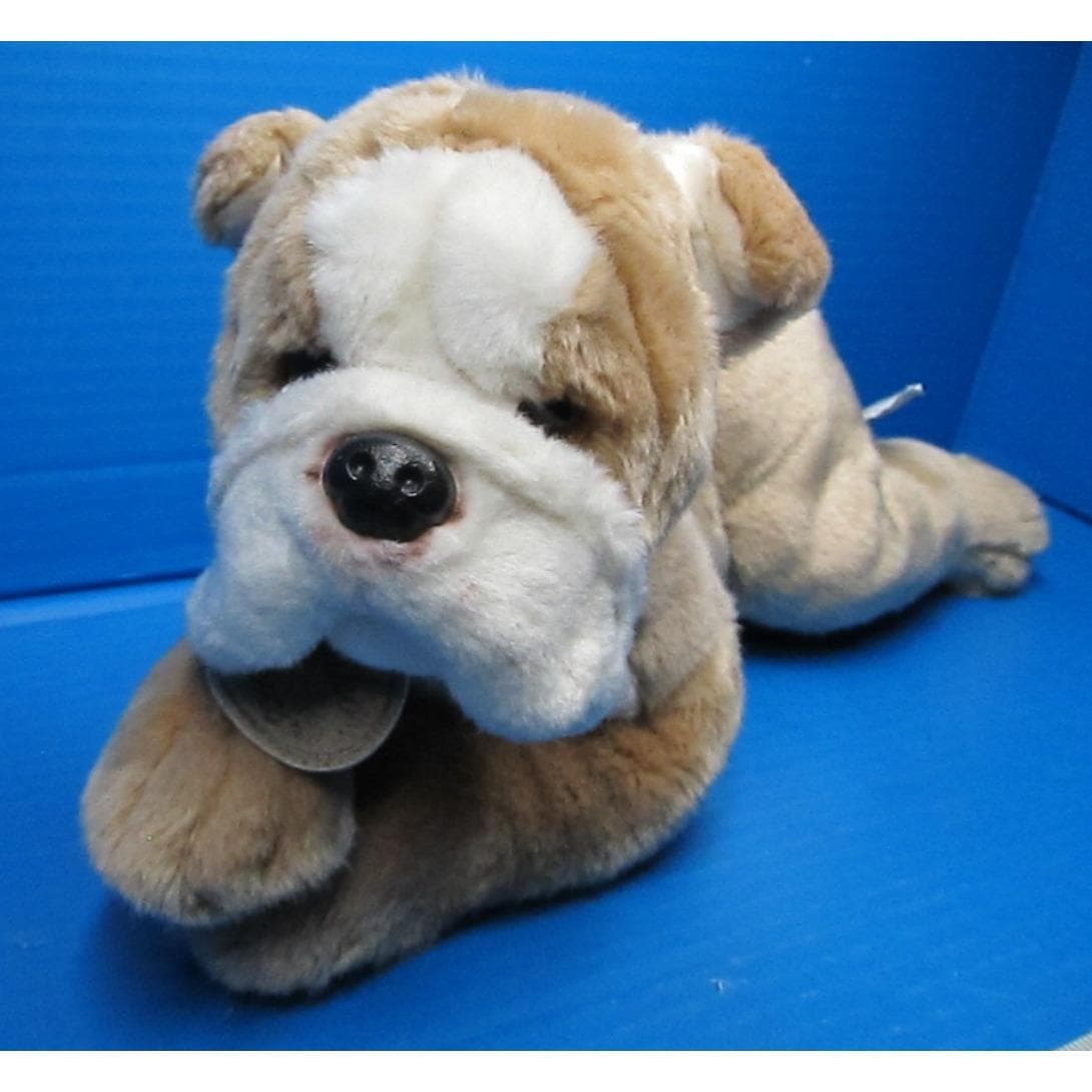 Vintage plush bulldog - Etsy 日本