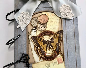Handmade Vintage Look Journal Scrapbook Album Photo Book One-of-a-Kind Memory Journal