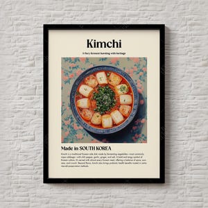 Kimchi Print – Korean Fermented Food Wall Art – Instant Download Kitchen Decor or Gift for Asian Cuisine and Food Illustration Lovers – #186