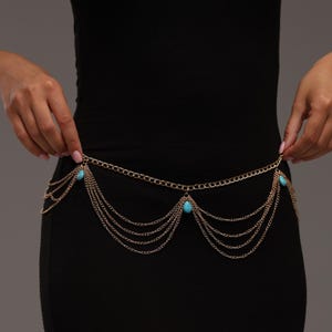 Chain waist belt, Gold chain belt, Belly chain for women, Festival waist chain, Body jewelry belt,  Boho chain belt, Waist chain jewelry