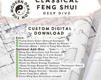 Classical Feng Shui Consultation | Flying Stars Chart + Remedy Plan | Annual & Permanent Energy Analysis PDF