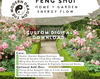 Feng Shui Home and Garden Mapping | Custom Bagua Overlay Indoors & Outdoors | Feng Shui Consultation + Ritual Guidance