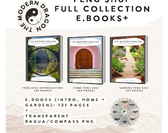 Feng Shui eBook Bundle PDF | Home & Garden Feng Shui Guides | Bagua Map Download | Feng Shui for Beginners | Digital Download