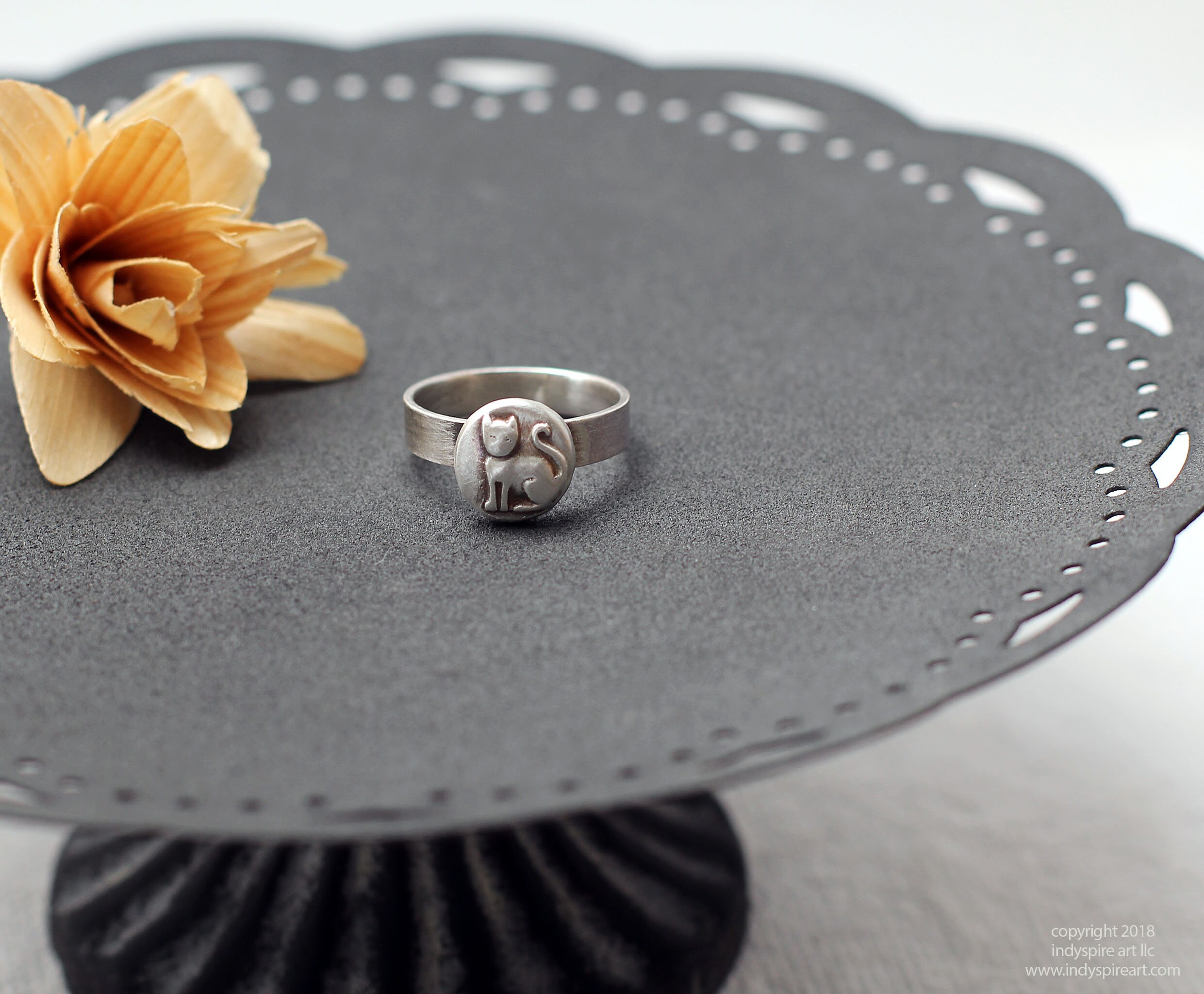 cat memorial ring
