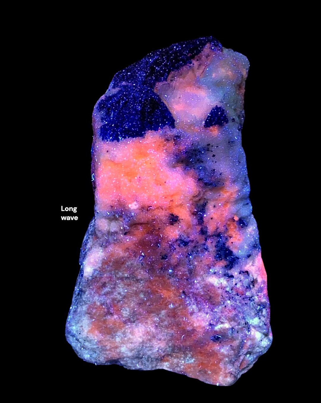 Fluorescent Lazurite Crystal on Matrix With Pyrite – UV Reactive ...