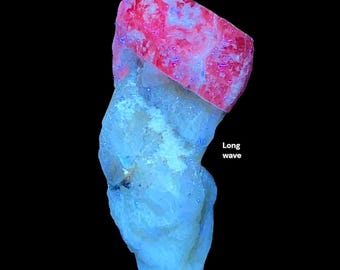 65 CTs Fluorescent Spinel Crystal On Matrix – Glows Under UV Light, Collectible Mineral Specimen From Afghanistan