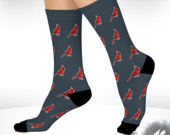 Cardinal Socks - Songbird Cushioned Crew Socks