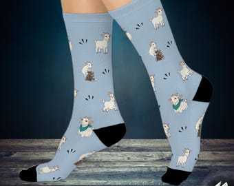 Goat Socks - Farm Animal Cushioned Crew Socks