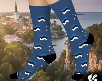 Estonia Socks - Country Cushioned Crew Socks
