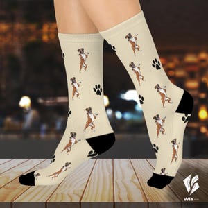 Calcetines acolchados para perro bóxer, unisex