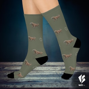 Komodo Dragon Crew Socks: Cushioned Reptile Lover Gift