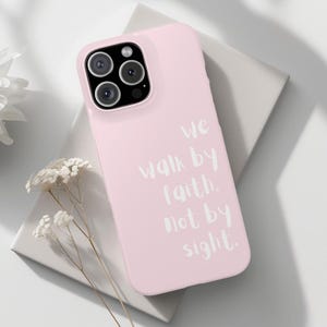 Capa cristã para iPhone com versículo bíblico – Capa com citação inspiradora de fé, presente religioso para mulheres ou homens