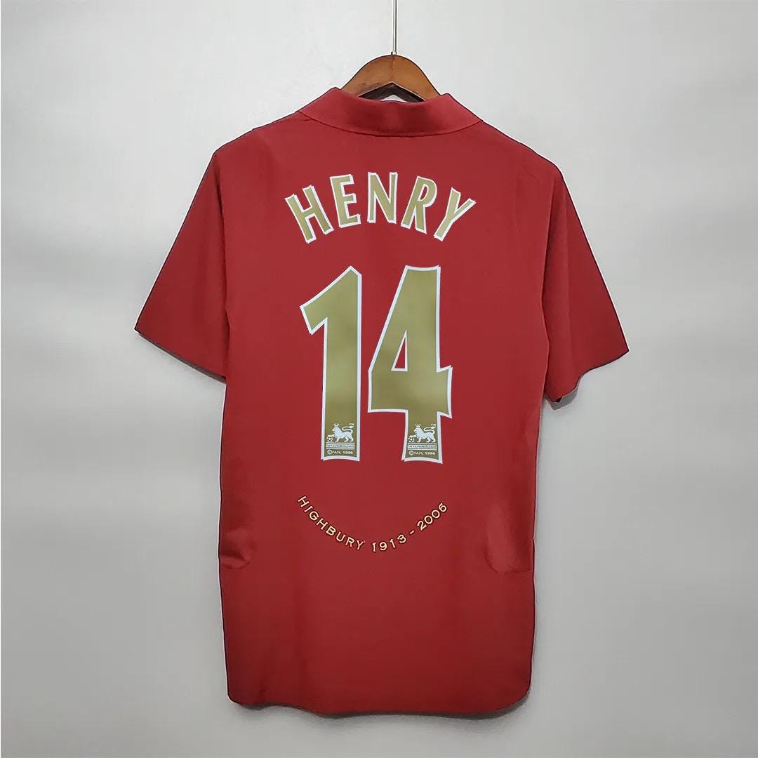 Arsenal Jersey Henry - Etsy Canada
