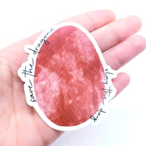 Save The Dragons Die Cut Weather Proof Sticker