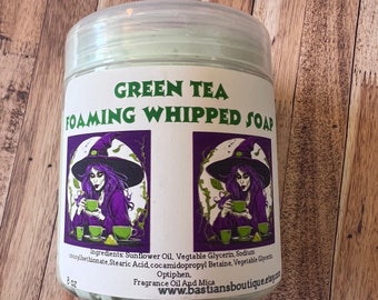 Green Tea Foaming Whipped Soap