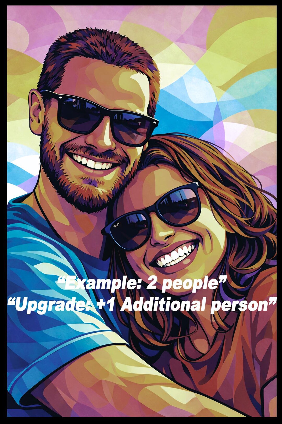 Additional Person – Pop Art Portrait Upgrade - Etsy