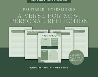 ガイド付き聖書黙想：JW印刷可能な学習テンプレート（GoodnotesとNotability用デジタルPDF）