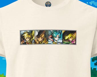 Golden Sun | Party of Isaac, Garet, Ivan, Mia - GBA - Unisex oversized t-shirt