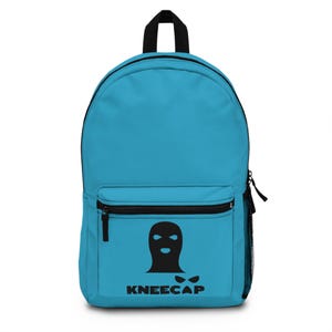 Kneecap Graphic Backpack for Urban Style, School, Travel, Gifts, Unique Backpack for Teens and Adults, Cool Backpack Design