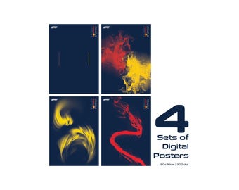 For Redbull Formula 1 Technic #42206 4 Sets of Artwork | Digital Print