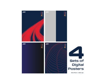 For Redbull Formula 1 Technic #42206 4 Sets of Artwork | Digital Print