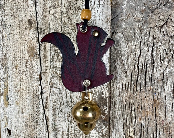 Leather Squirrel Nuts Bell