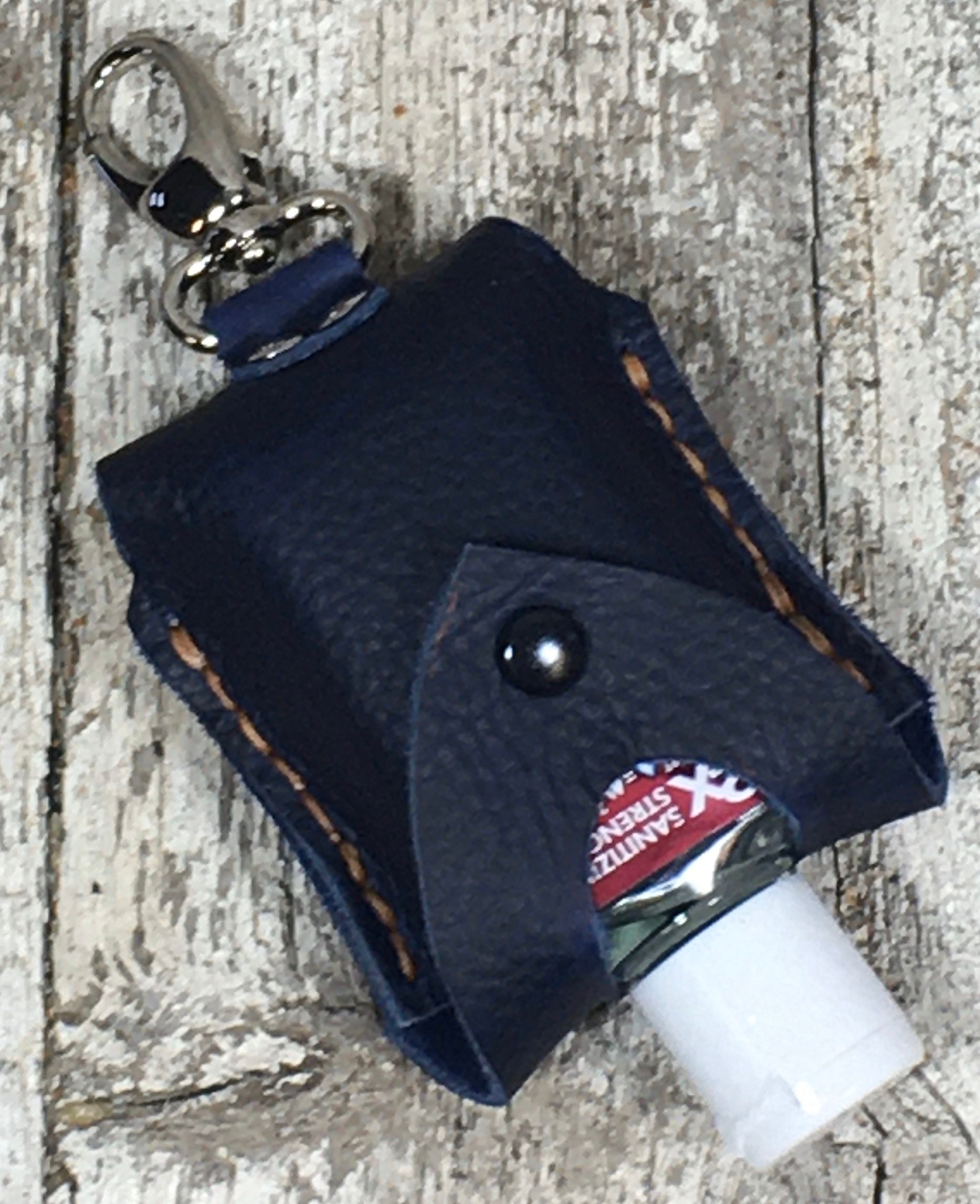 Leather 2oz hand sanitizer holders