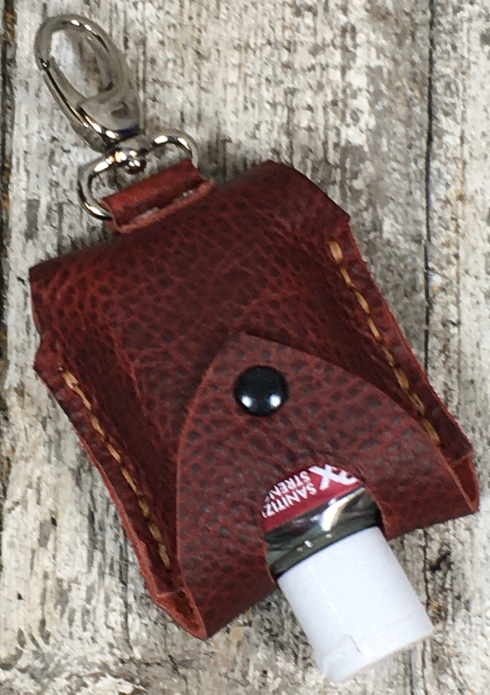 Leather 2oz hand sani-tizer holders