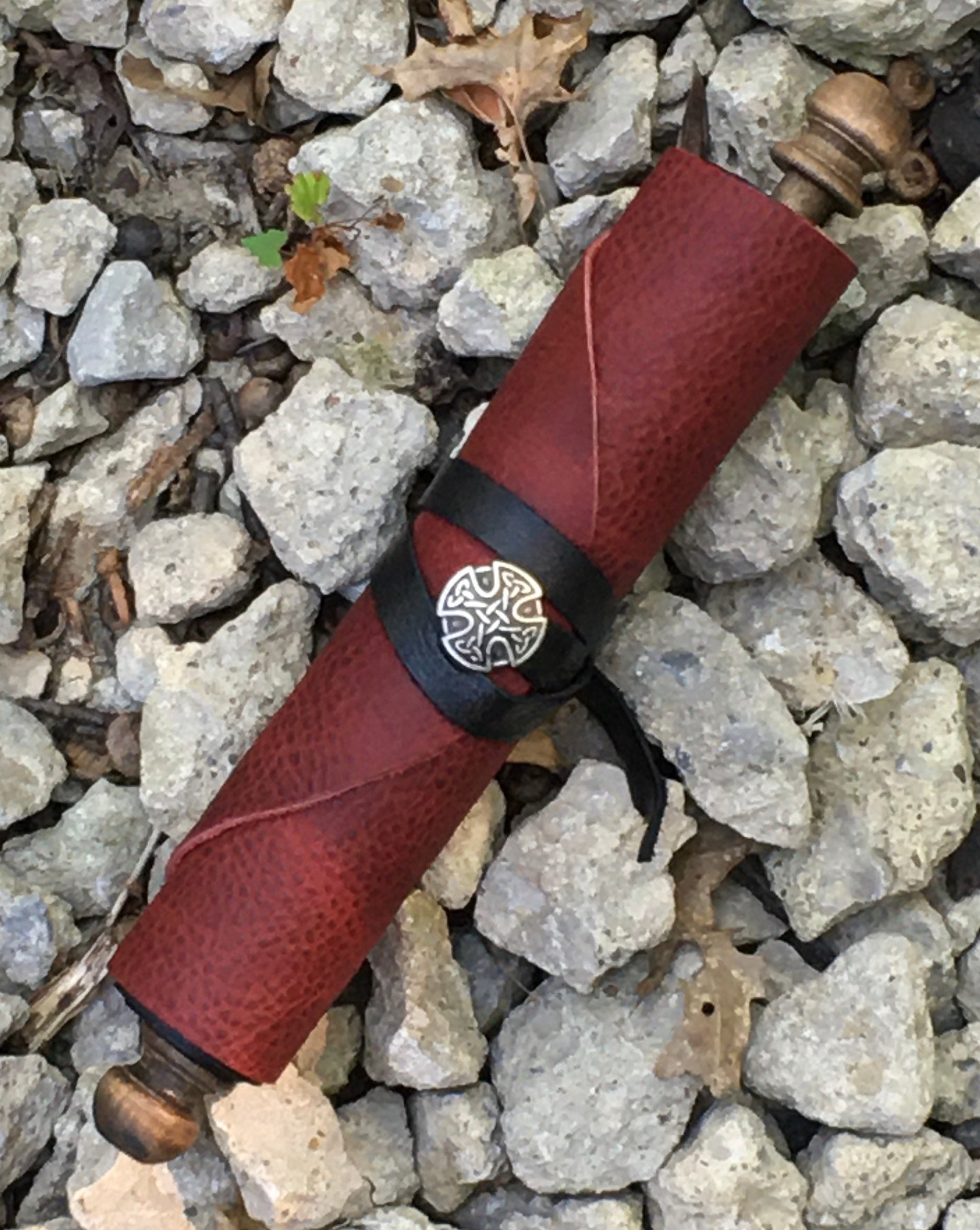 Large Leather parchment scroll