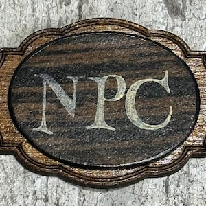 Leather wood pins LARP Ren Fair Gaming NPC
