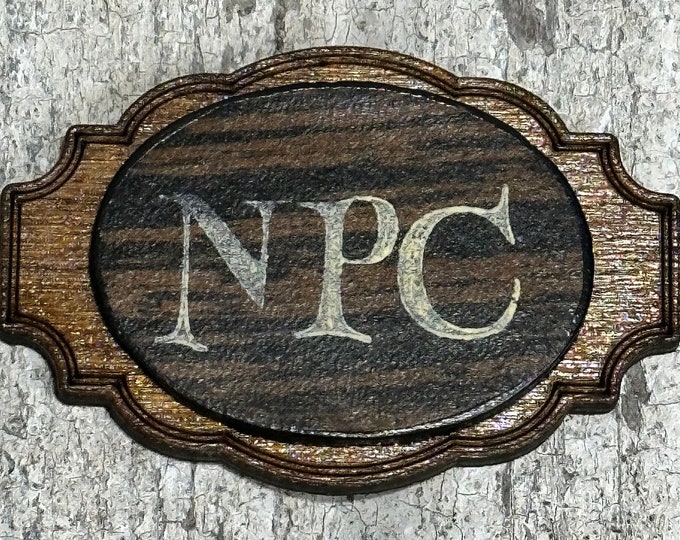 Leather wood pins LARP Ren Fair Gaming NPC