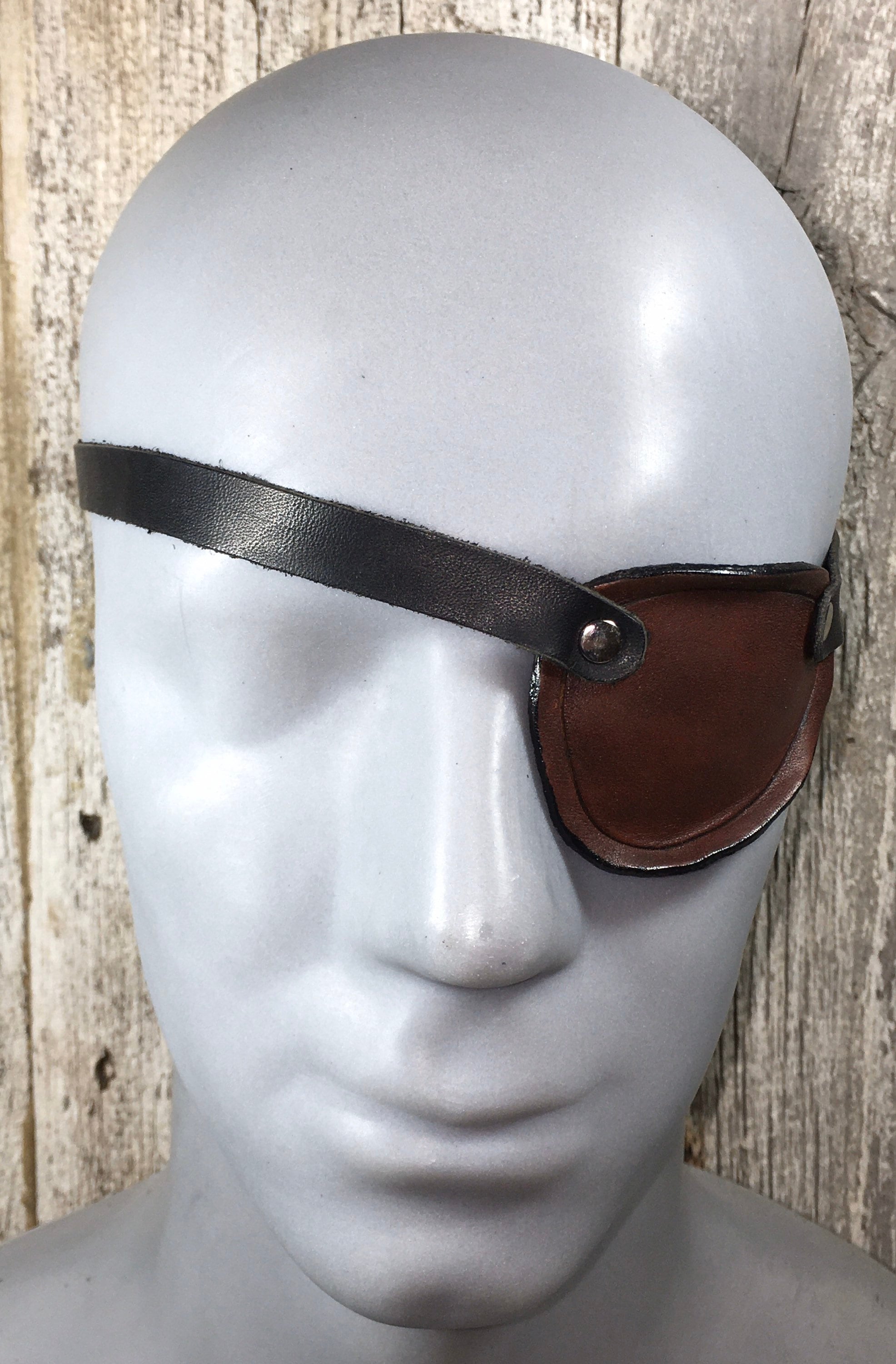 Leather molded Pirate eye patch