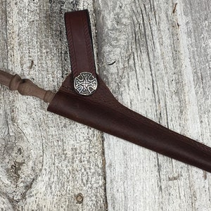 Leather wand holster