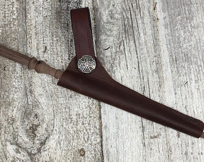 Leather wand holster