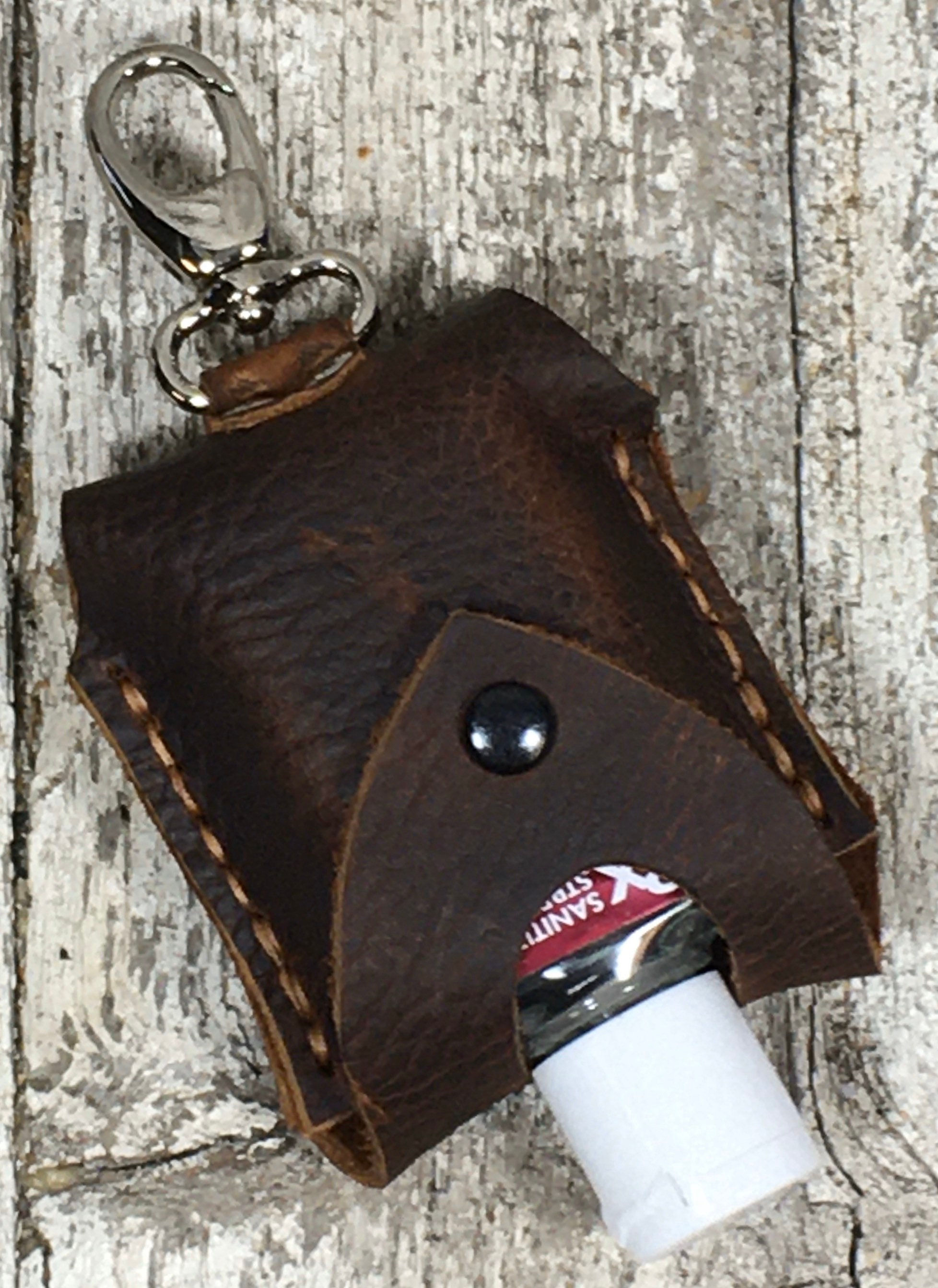 Leather 2oz hand sanitizer holders