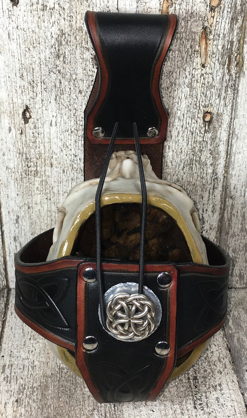 Horn of Trouble Skull Cup Holder Onlysmall Skull Etsy