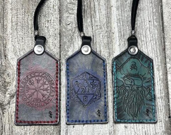 Leather ID Badge Holder