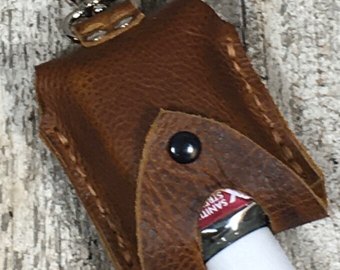 Leather 2oz hand sani-tizer holders